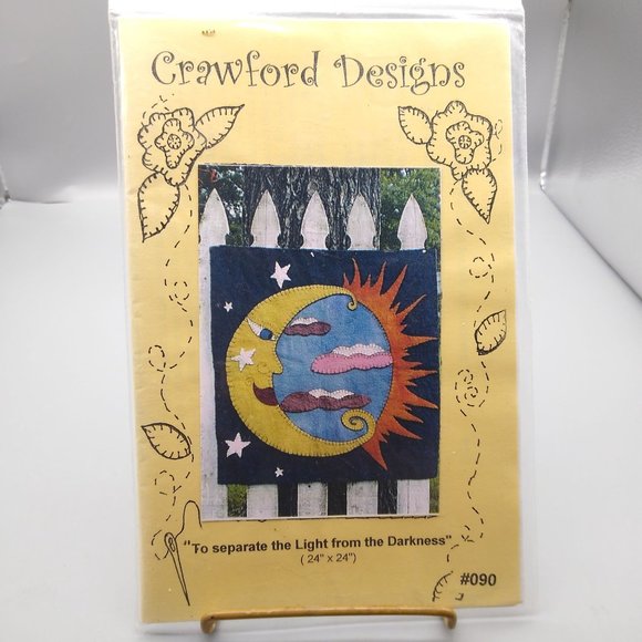 UNCUT Vintage Quilt Sewing Patterns, To Separate the Light from the Darkness 090 - Picture 2 of 3